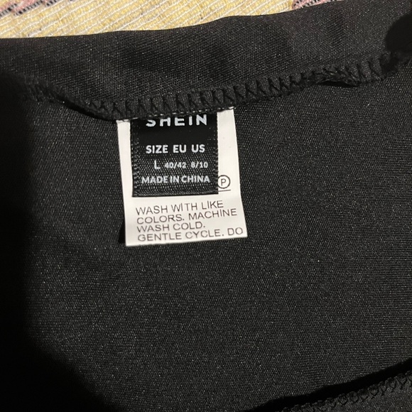 SHEIN Black Asymmetrical Buckle Bustier Cami - GOTH CLUB - Large - Picture 6 of 6